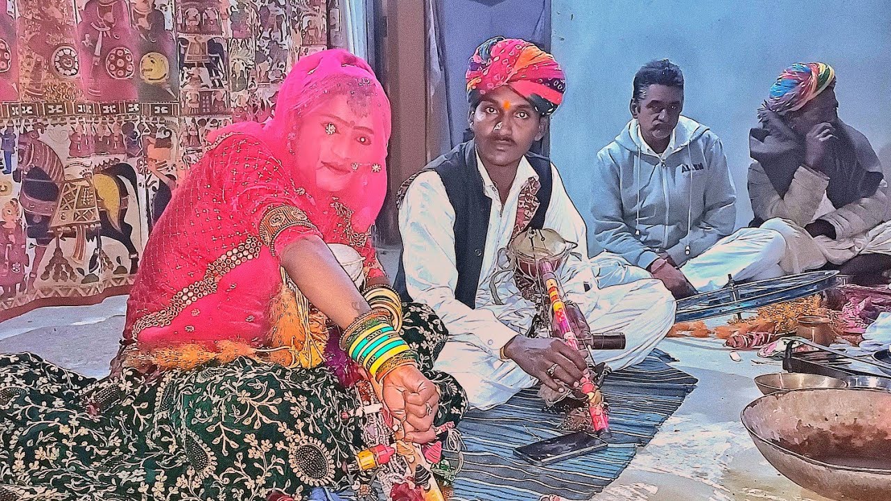 !! पाबूजी री पड़ लोकप्रिय भजन गायक किशन सोड़ियार और डांसर बांकाराम !!