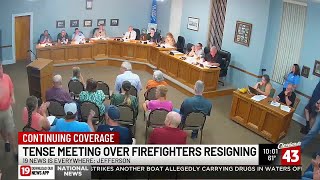 Jefferson holds meeting to discuss state of fire department after 11 firefighters resign