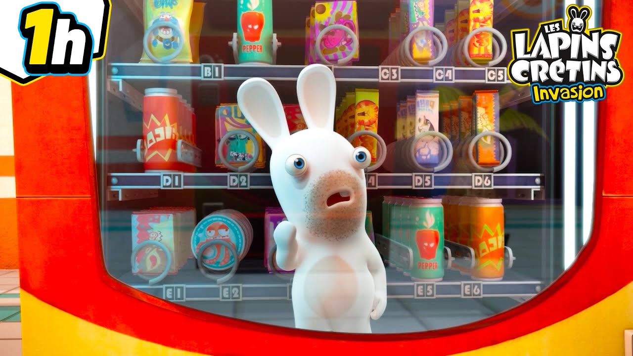 Comment s'est-il retrouvé ici ?! 🤔 | Les Lapins Crétins Invasion 🐰 | Compilation 1H | Dessin animé