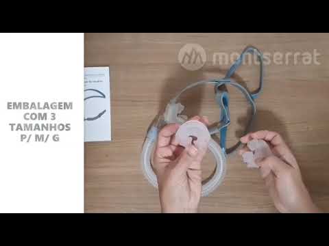 Vídeo do produto Máscara CPAP APAP P2 Nasal Pillows P/M/G BMC