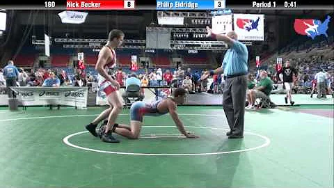 Fargo 2012 160 Round 1: Nick Becker (Wisconsin) vs...