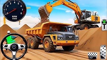 JCB Game 3D Road Construction Heavy Excavator Simulator Gameplay I Android Game 2025 🚧