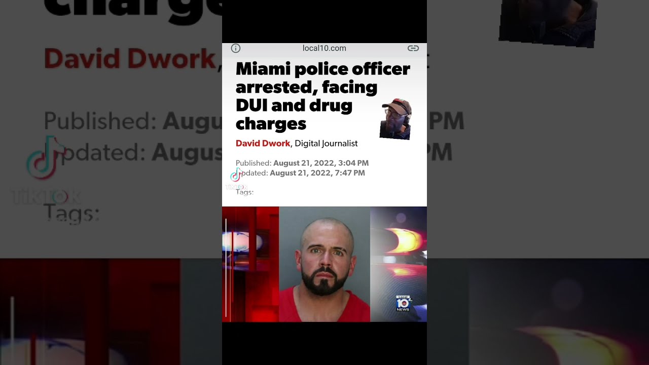 ⁣Miami cop arrested and the back story is hilarious. #miami #florida #shorts #acabdevil #fba