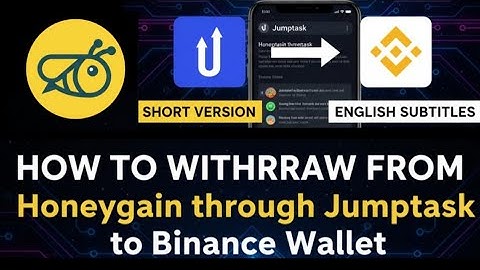 How to Withdraw from Honeygain through Jumptask to Binance Wallet | Short Version