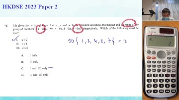 HKDSE 2023 Paper 2 Q45 Stat EoDC