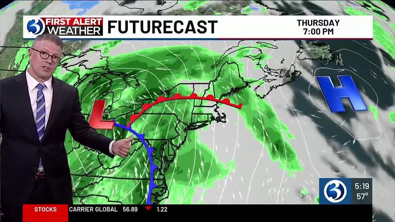 FORECAST: Scattered showers expected on Thursday - YouTube