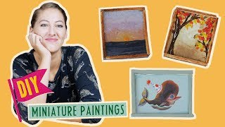 DIY Little Paintings | Mouse Mansion Tutorial