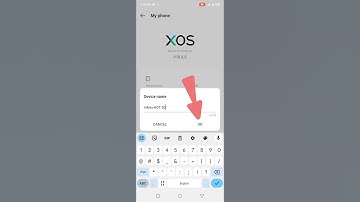 How to change device name on infinix mobile