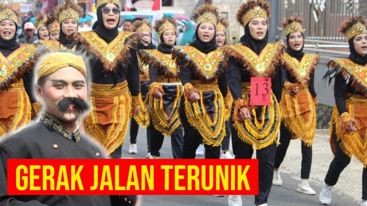 GERAK JALAN UMUM BIKIN PENONTON TERTAWA || HUT RI 78 || BATUR_TERKINI