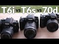 Canon T6i vs T6s vs 70d - Autofocus Compared