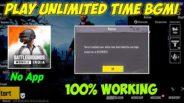 BGMI 6 HOURS TIME LIMIT PROBLEM FIX 100% | HOW TO PLAY BGMI AFTER 10 Hours | BGMI UPDATE