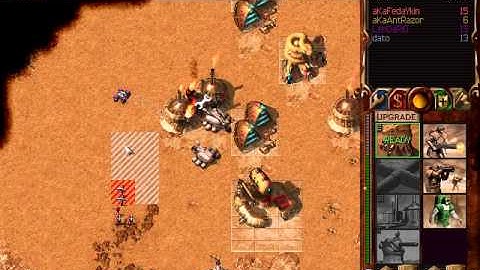 Dune2000 2v2 [aKa]FedaYkin(O) & [aKa]AntRazor(A) vs Dato(A) & Lendario(O) [NO RULES]