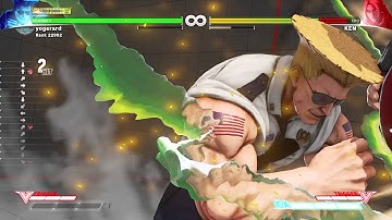 STREET FIGHTER V: guile charge learned