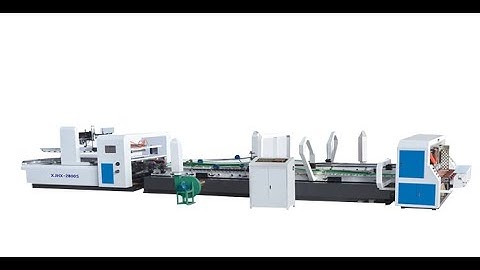 automatic folder gluer stitcher - One button adjustment