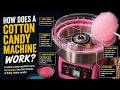 How does a cotton candy machine work?