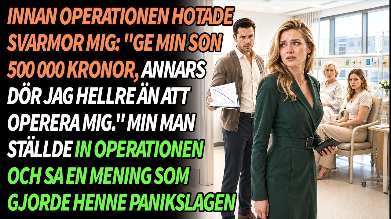 Kvällen före min svärmors hjärtoperation, när läkaren precis gått, tog hon min hand och sa: ”Om du inte ger min svägerska 500 000, då dör jag hellre än att jag genomgår operationen.” Jag trodde...
