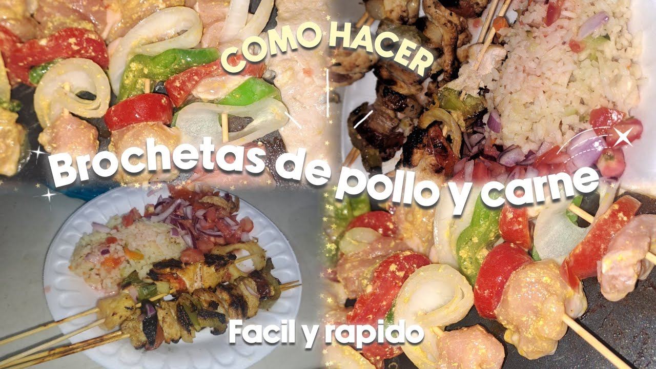 Estas brochetas de pollo y carne te van a encantar 😍🍢 | Dann Gj