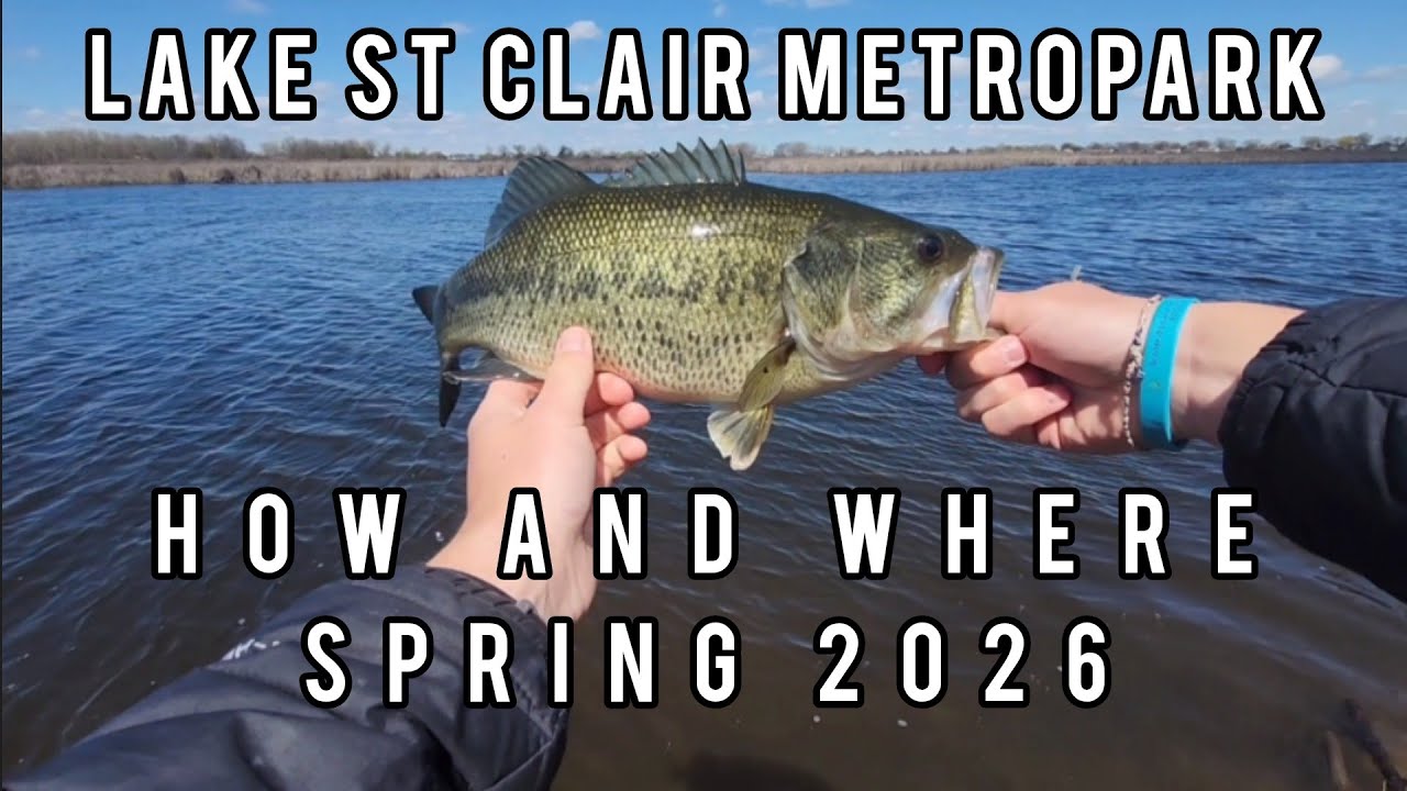 Lake St. Clair Metropark Bass Fishing April 2026