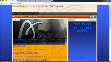 Membuat Web Portal Berita Harian Dengan PHP dan MySQL, Tutorial Preview