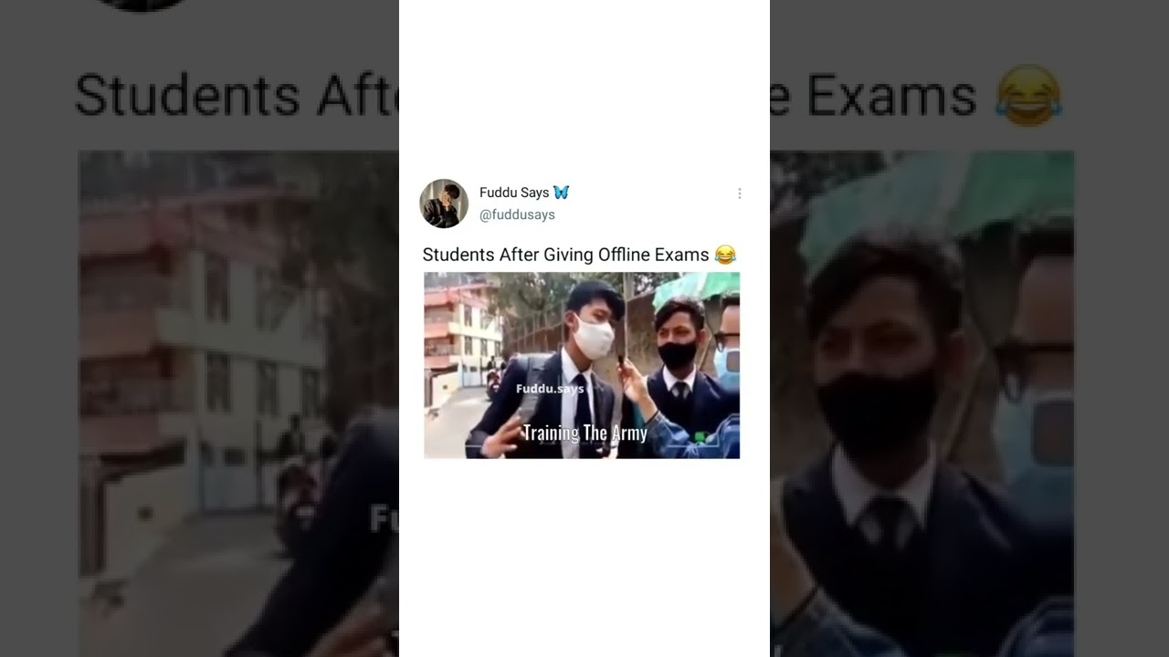 Student After Giving Offline Exam🤣 Like Joining Army😅 