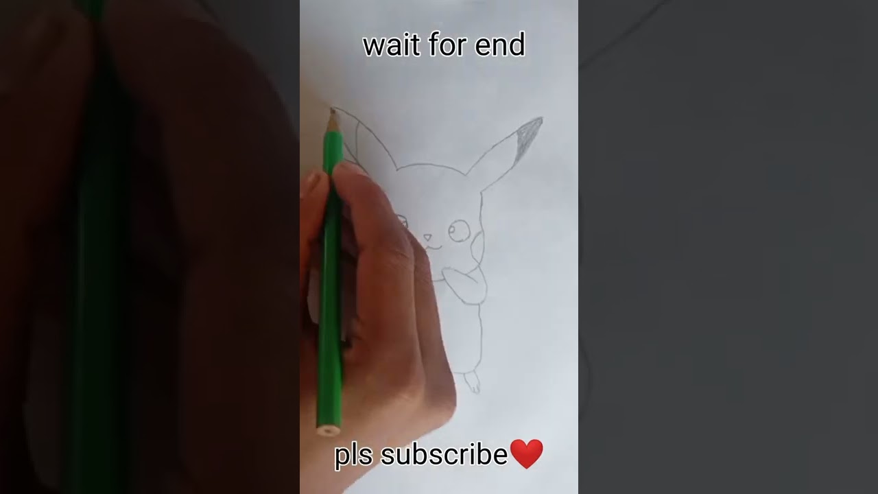I'm drawing pikachu😘from pokemon cartoon🥰shorts