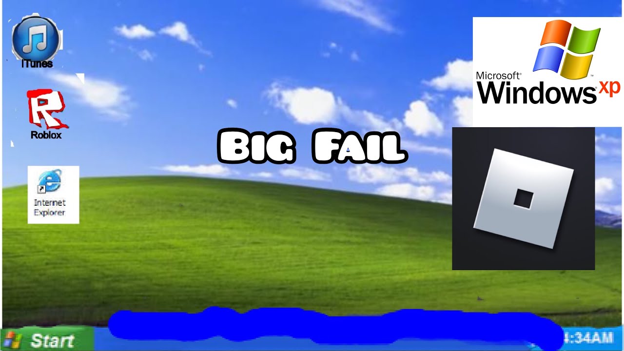 Trying To Run Roblox On A Windows Xp Laptop Fail Youtube - roblox windows xp error