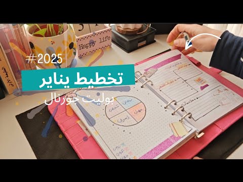 كيفية تخطيط شهر يناير في البوليت جورنال لعام 2025 تخطيط قابل للتنفيذ تخطيط  