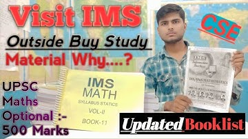 Mathematics Optional Notes Review And Unboxing | IMS Math Optional Books | UPSC 2022 Optional Notes