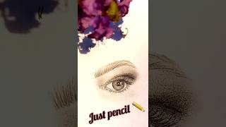 just pencil! Easy eye drawing #art #drawing #painting #shorts #eye