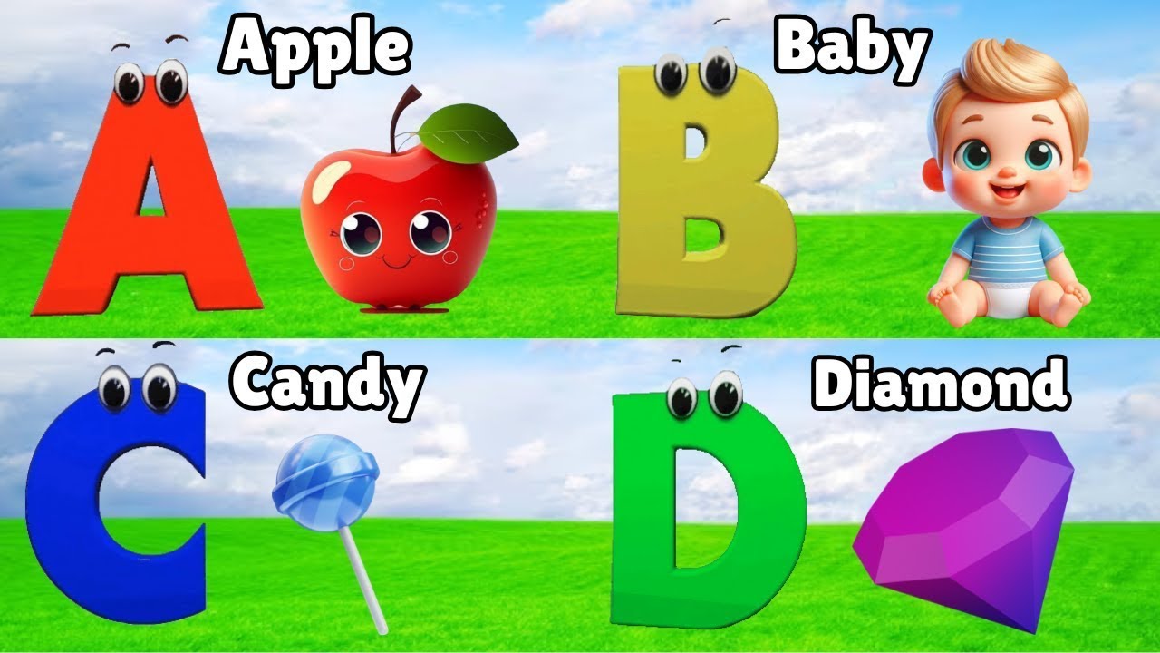 A For Apple B For Baby | Abc Phonics song for toddlers | Abcd Song| # ...