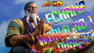 Street Fighter 6 🔥Fchampryan World no.1 Dhalsim Gameplay with New Customization !