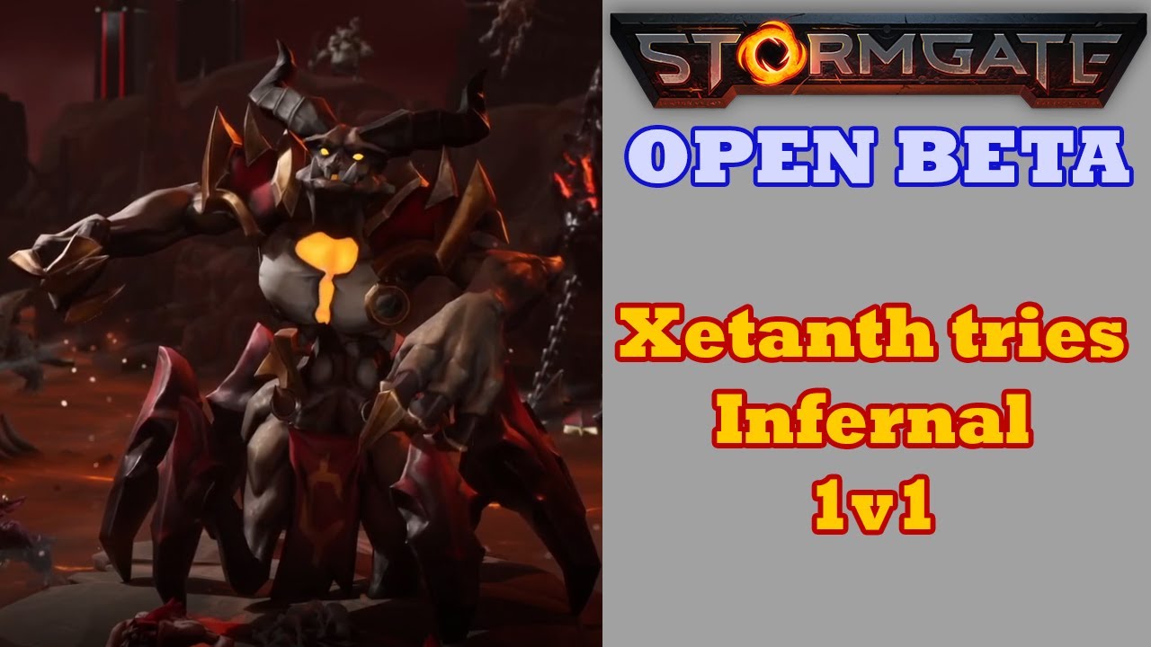Xetanth tries the Infernals faction (1v1 Melee) - Stormgate Open Beta
