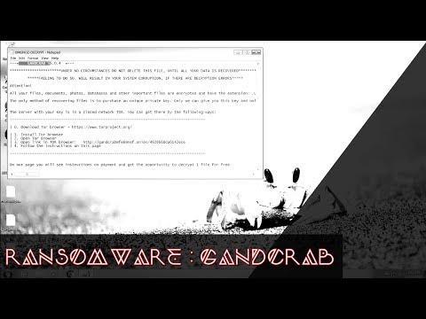 Video: GrandCrab Ransomware V4.1.2 Diebstahl Mit Salsa20-Algorithmus Verhindert