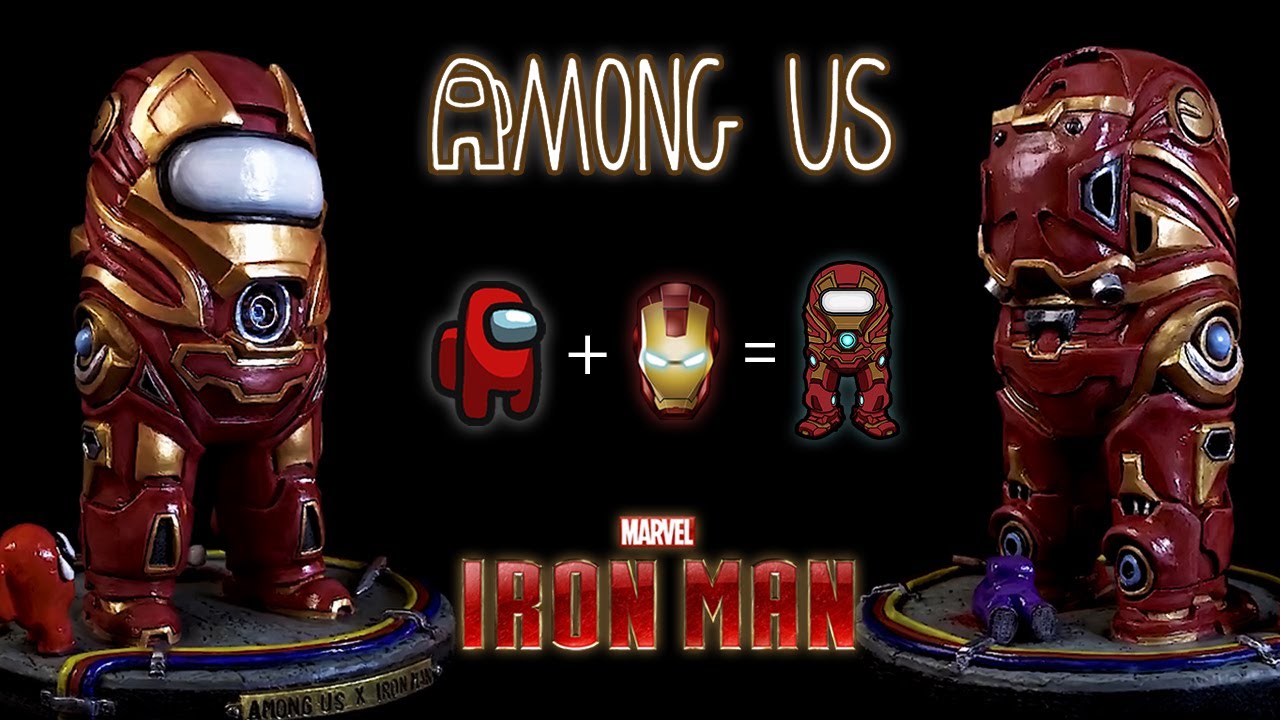 Sculpting AMONG US X IRON MAN Diorama | Clay Sculpture | TIMELAPSE
