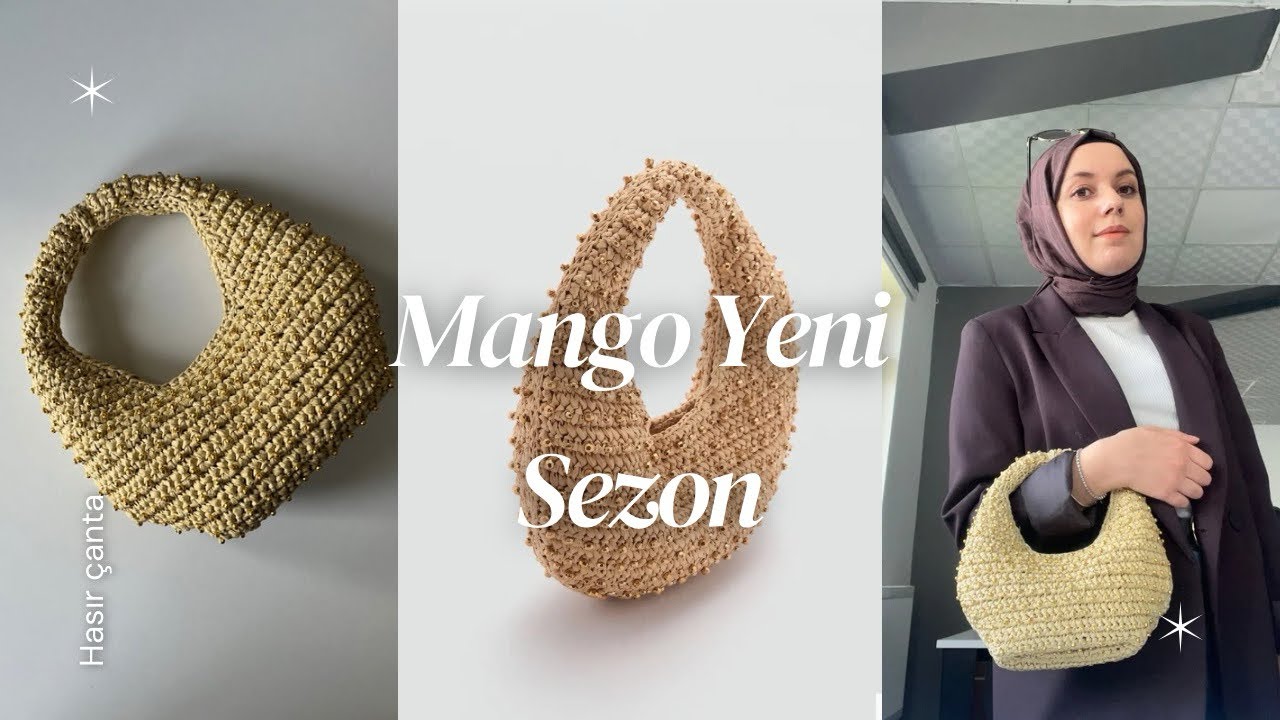 Мы делаем простую сумку из рафии или бумажной пряжи, которая стоит 1999 турецких лир для нового с...