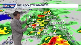 Showers & storms with locally heavy rain tomorrow. 5.11.26