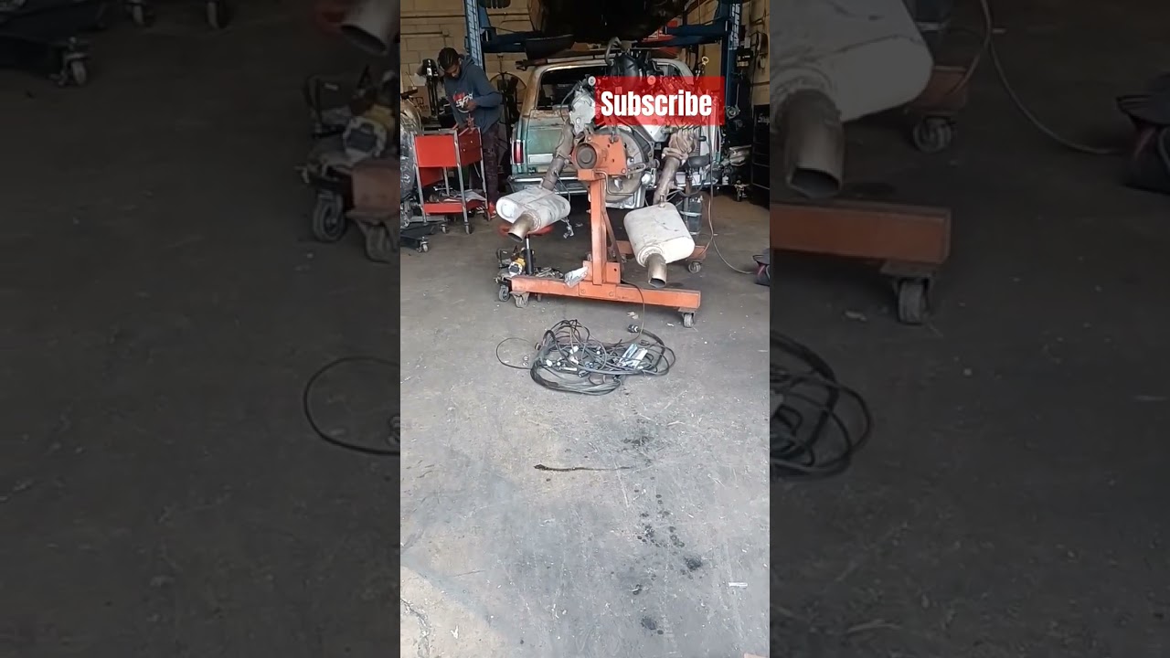 Ls engine running stand completed 