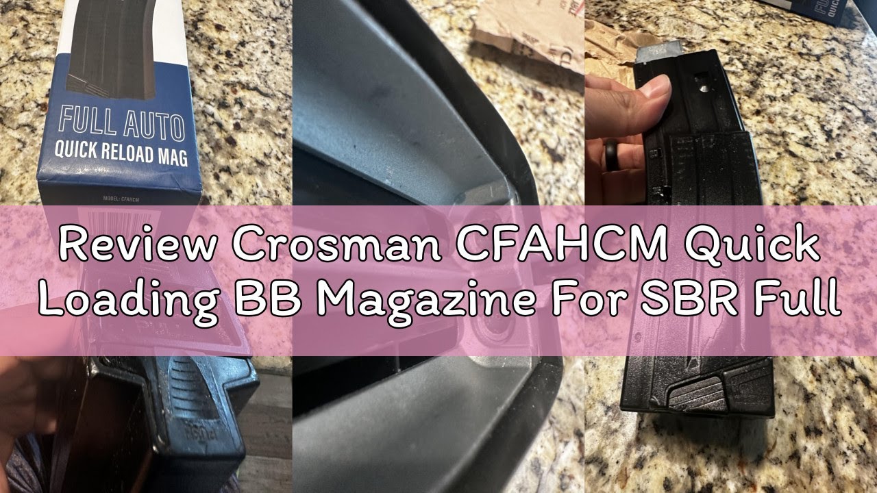Review Crosman CFAHCM Quick Loading BB Magazine For SBR Full Auto BB Air Rifles, Black