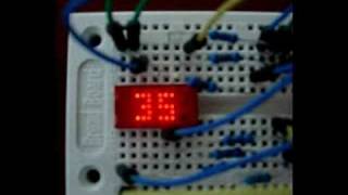 One 5x7 Led Dot Matrix Clock