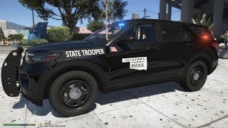 GTA 5 LIVE PD - Oklahoma Highway Patrol - New - 2020  Ford Explorer - LSPDFR