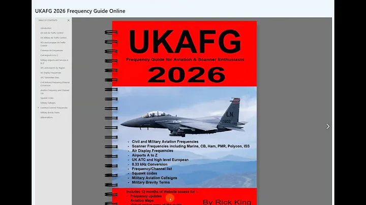 UKAFG 2026 Frequency Guide for Aviation and Scanner Enthusiasts