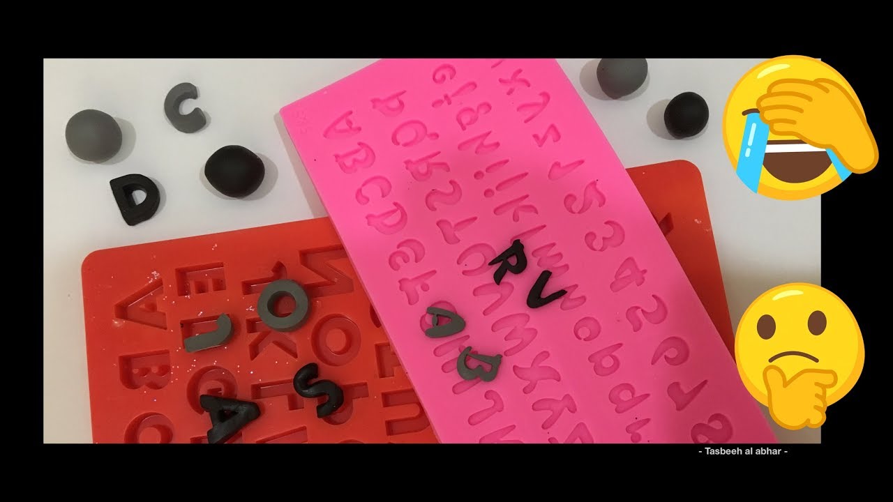 بسهوله هتعملي احلي حروف  بالصلصال الحراري