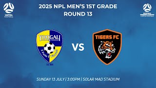 Capital Football NPL Men's 1st Grade Round 14 - Yoogali SC vs Tigers FC