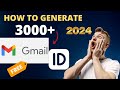 Create over 2000 gmail id  just in 1 mins  free gmail id generator  2024