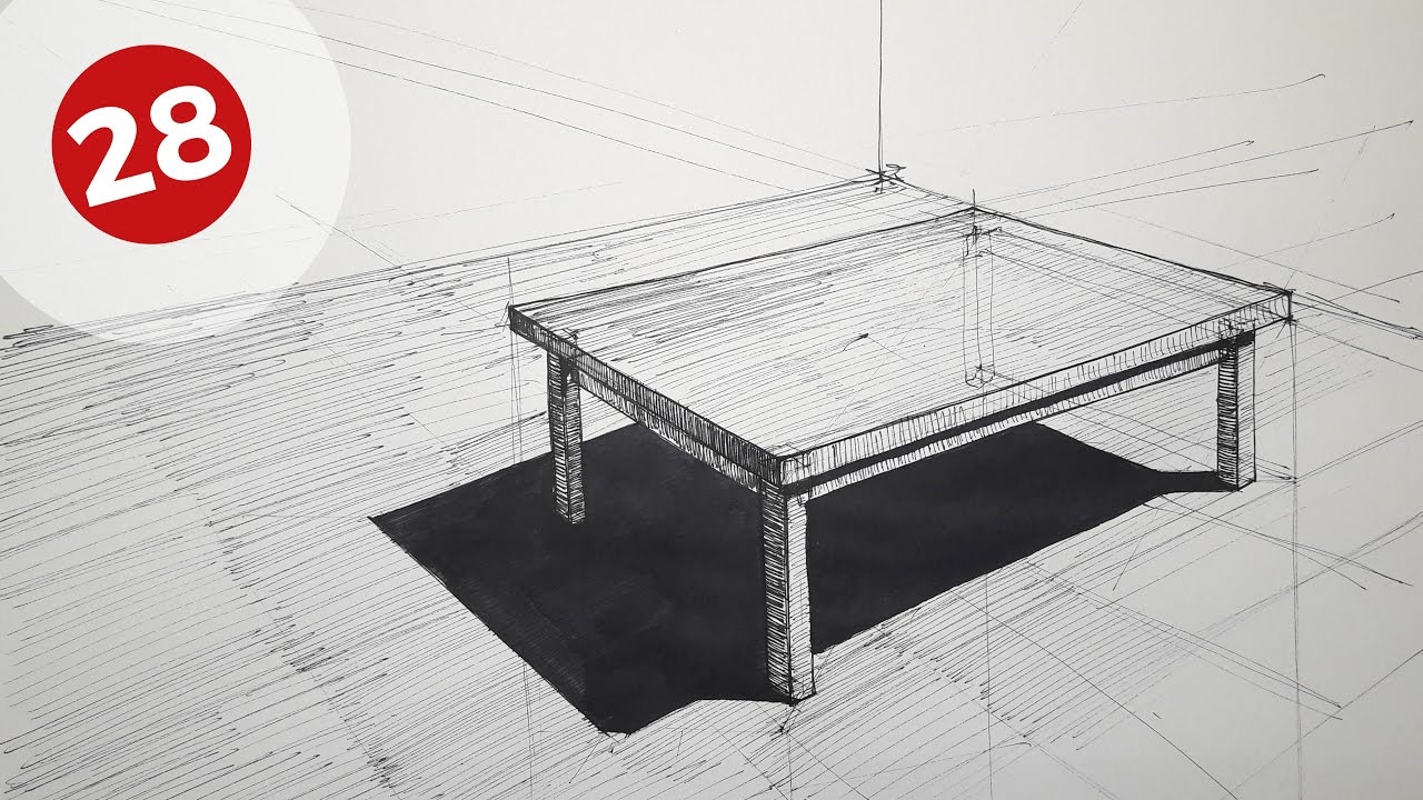 How To Draw A Table In Two Point Perspective Daily Architecture
