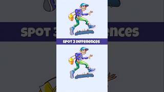 Spot the 3 differences in them #brainchallenge #quiz