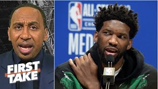 Stephen A. disagrees with Joel Embiid naming Wilt Chamberlain the GOAT over MJ | First Take