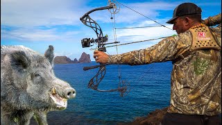 MASSIVE WILD COW & BOAR *Archery Hunt* {Catch Clean Cook} Pagan, Northern Mariana Islands
