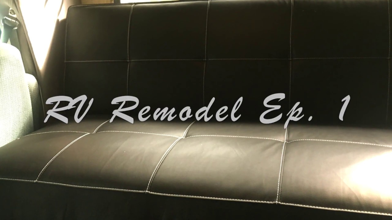 Rv remodel Ep 1 Electric sleeper sofa ( custom rv bed ) YouTube
