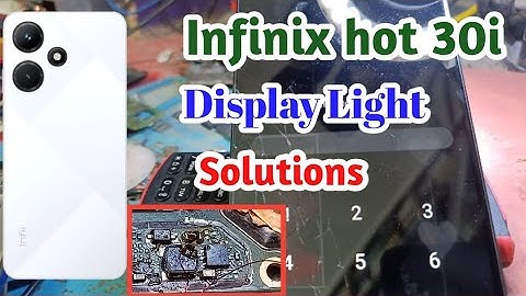 Infinix hot 30i light problem 